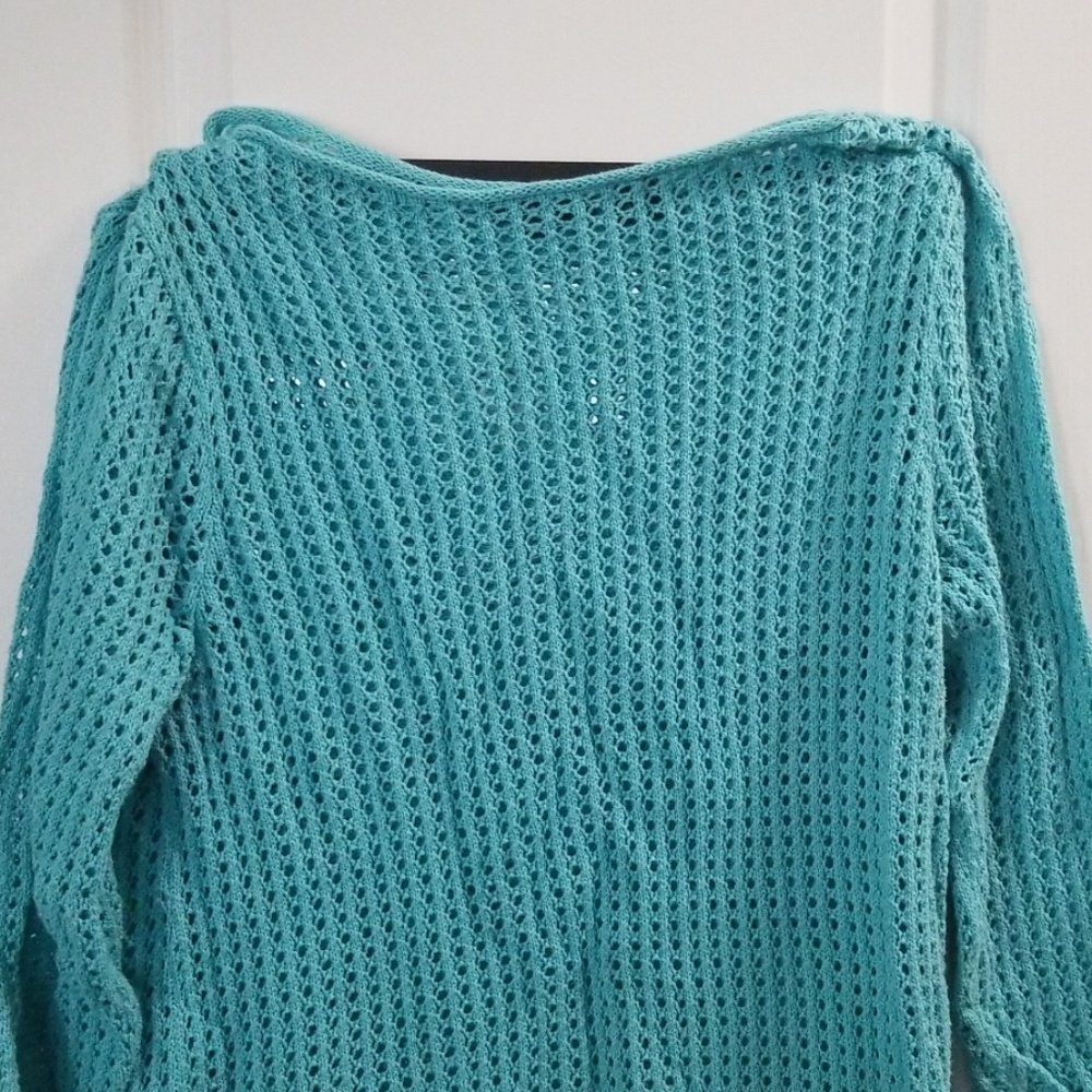 2/$15 Teal crochet tunic